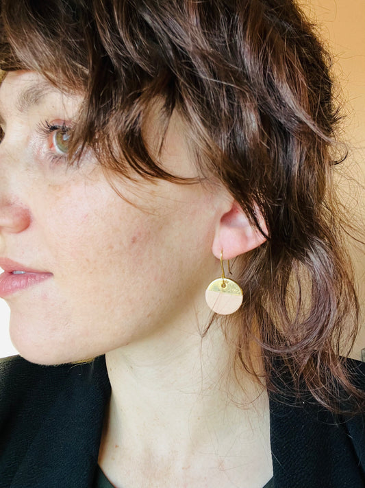 Horizon Embrace - Sunset Sea Dangle Earrings