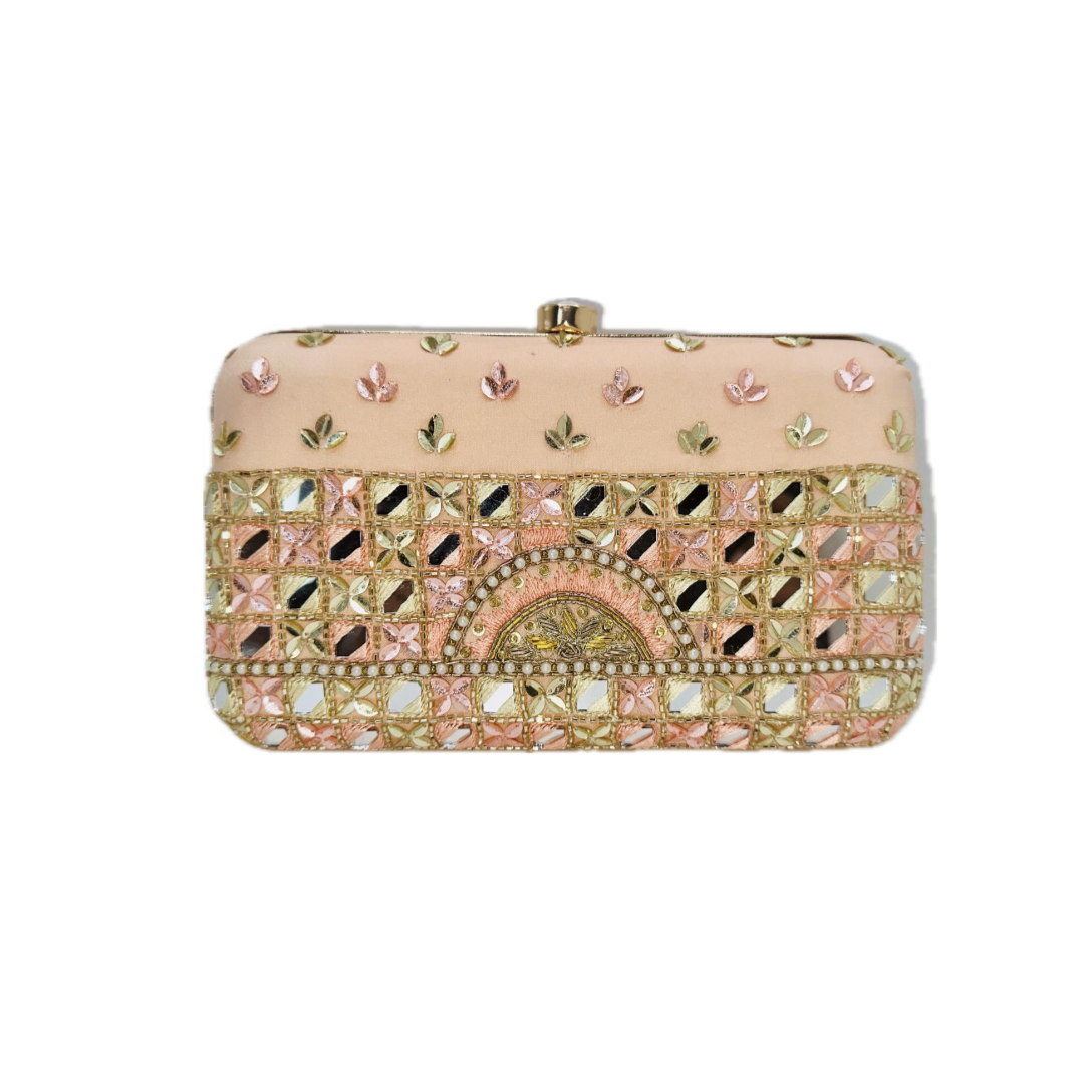 Peach Empress Handbag Clutch Purse by Merry Dove