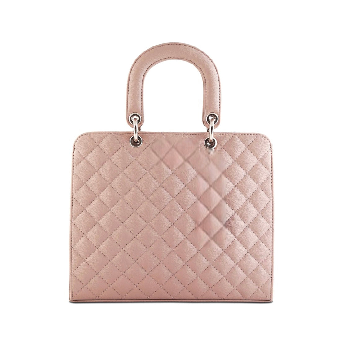 Quilted Vegan Leather Tote Bag