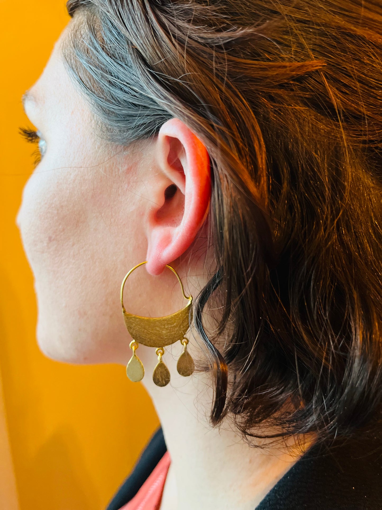Dancing Droplets 18K Gold Plated Earrings