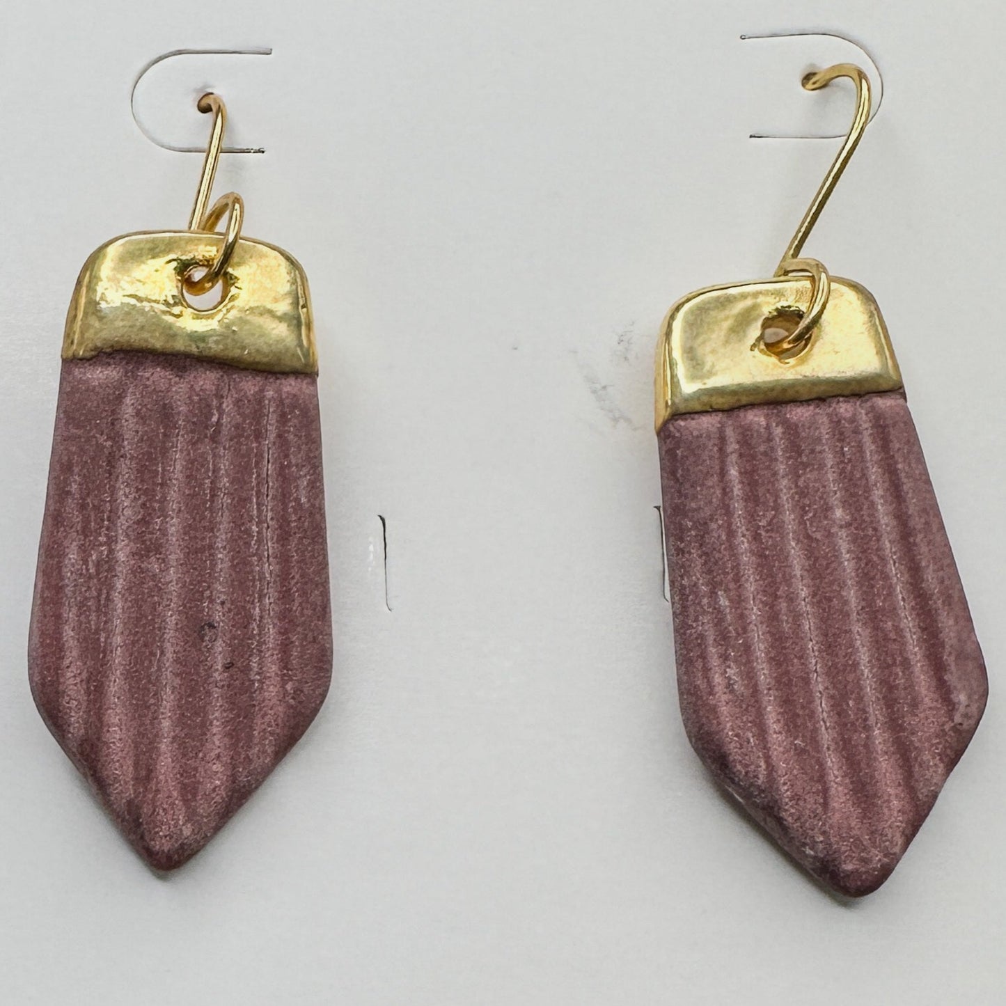 Leaf Dangle Gold Earrings