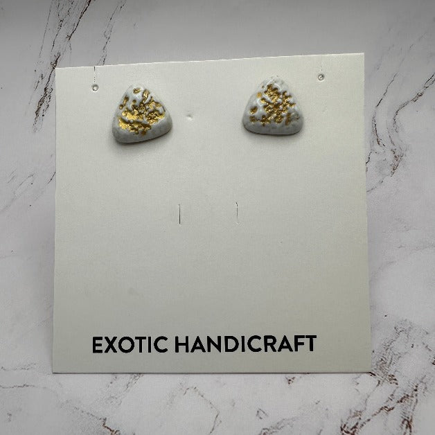 Asteroid - Hand Painted Ceramic Earrings