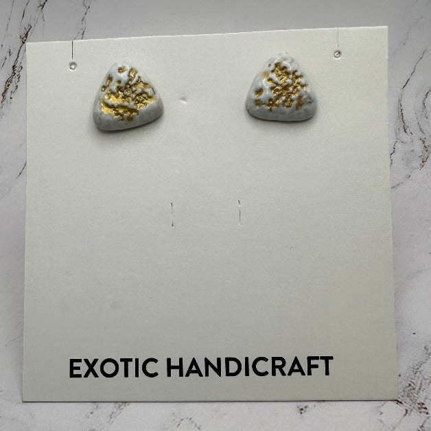 Asteroid - Hand Painted Ceramic Earrings