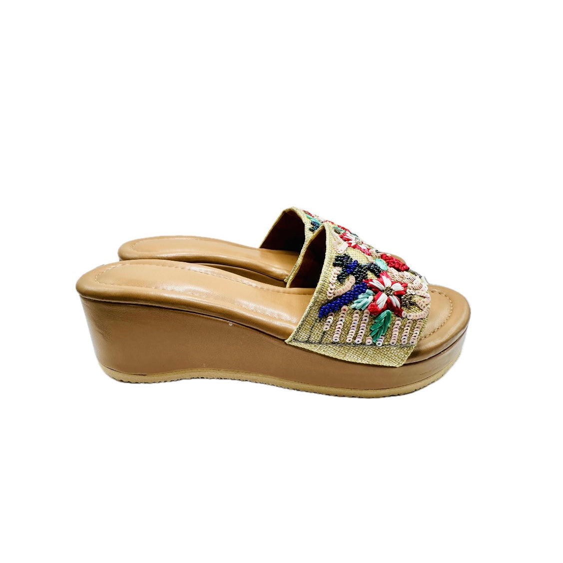 Summer Flower Garden Platform Sandal