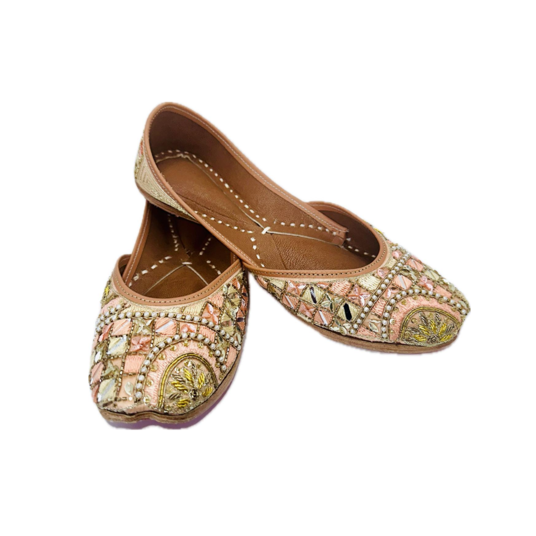 Peach Empress Flats - Jutti Shoes