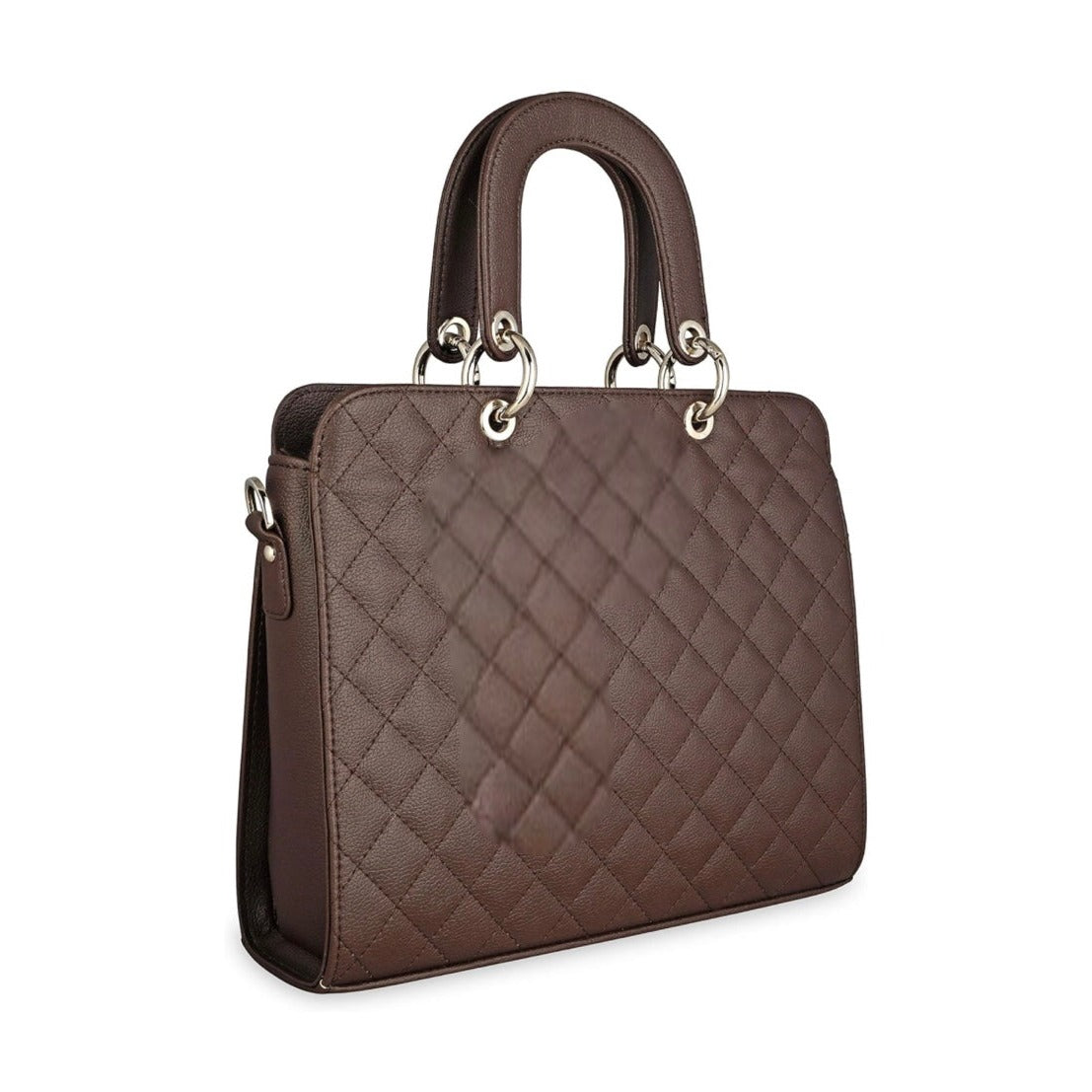 Quilted Vegan Leather Tote Bag