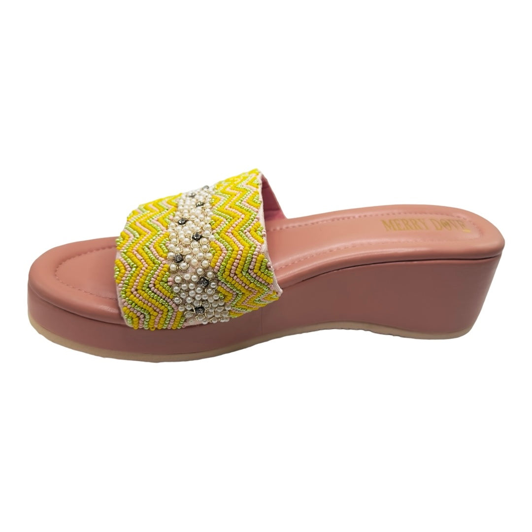 Lemon Summer Party Platform Sandal