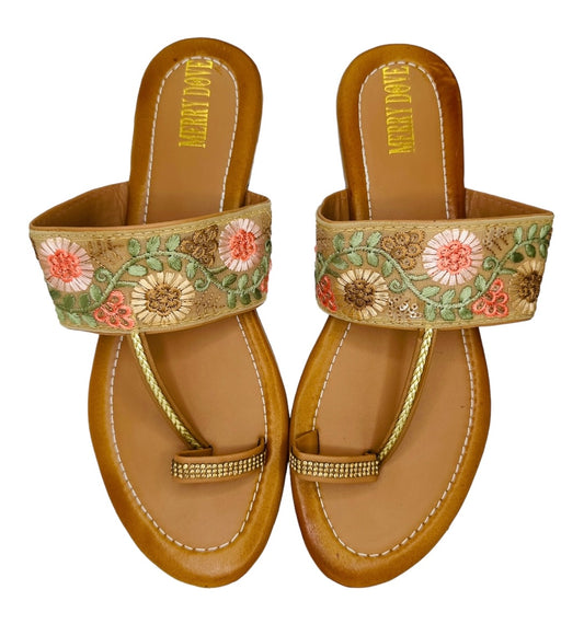 Flower Vine Toe Sandal