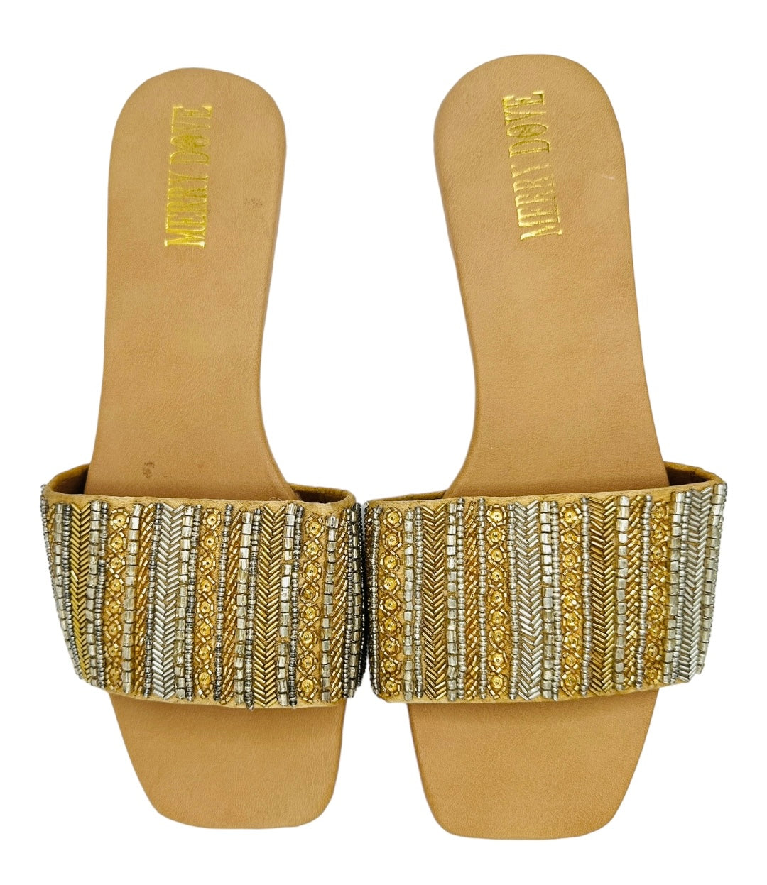 Golden Strap Flat Sandal